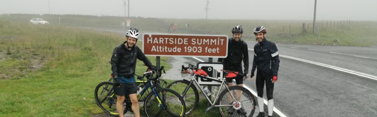 Cyclists at Hartside Summit